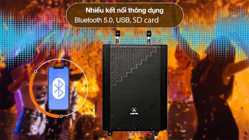 Loa karaoke di động Asanzo AK50 - Hàng chính hãng