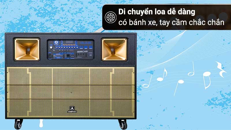 Loa karaoke di động Asanzo AT40 - Hàng chính hãng