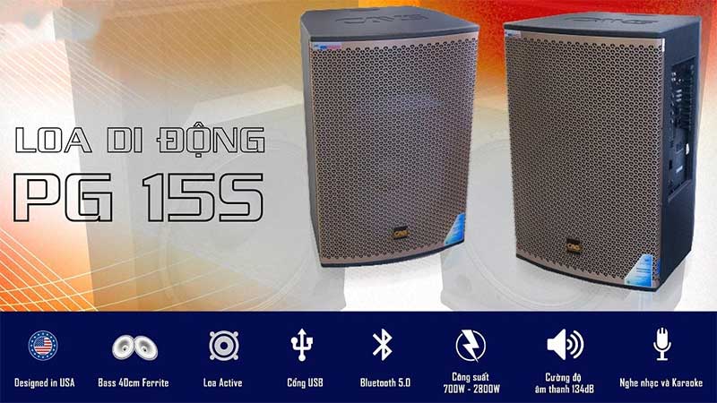 Loa karaoke di động CAVS PG15S