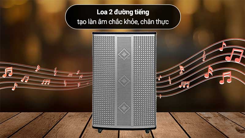 Loa karaoke di động Ladomax K-TP415(DSP) - Hàng chính hãng