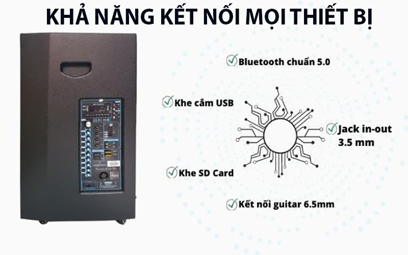 Loa kéo di động Microtek MTK 15-09 - Hàng chính hãng