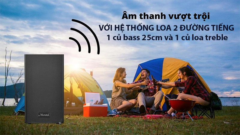 Loa karaoke di động Microtek MTK 20 - Hàng chính hãng