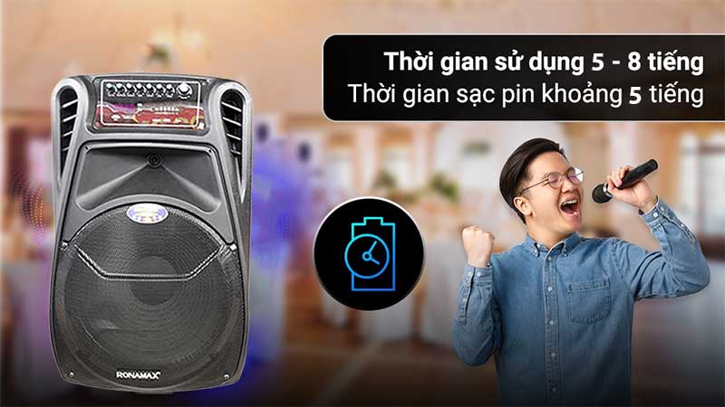 Loa karaoke di động Ronamax A15 - Hàng chính hãng