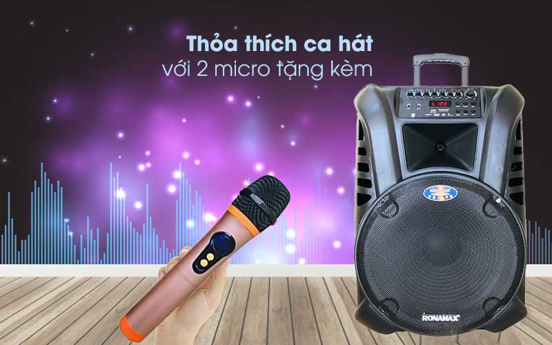 Loa karaoke di động Ronamax S15 - Hàng chính hãng