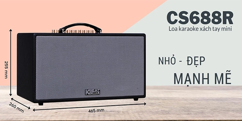 Loa karaoke xách tay Acnos CS688R - Hàng chính hãng