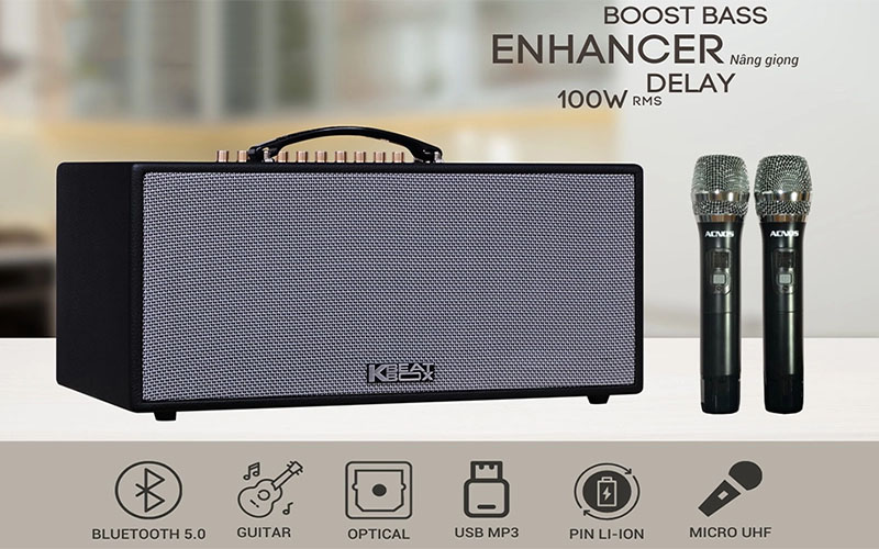 Loa karaoke xách tay Acnos CS688R - Hàng chính hãng