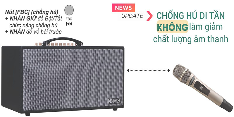 Loa karaoke xách tay Acnos HN450 - Hàng chính hãng