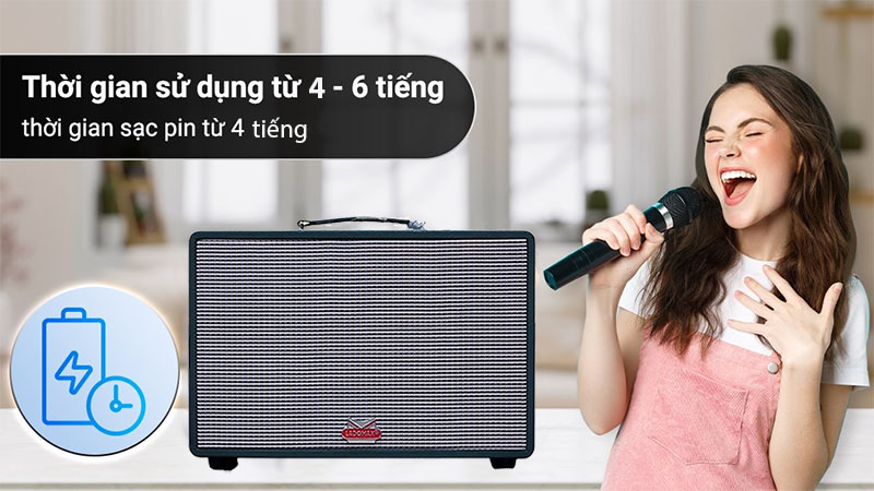 Loa karaoke xách tay Ladomax T-120 - Hàng chính hãng