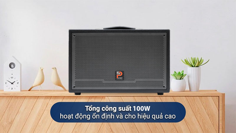 Loa karaoke xách tay Prosing W8-Silver-E - Hàng chính hãng