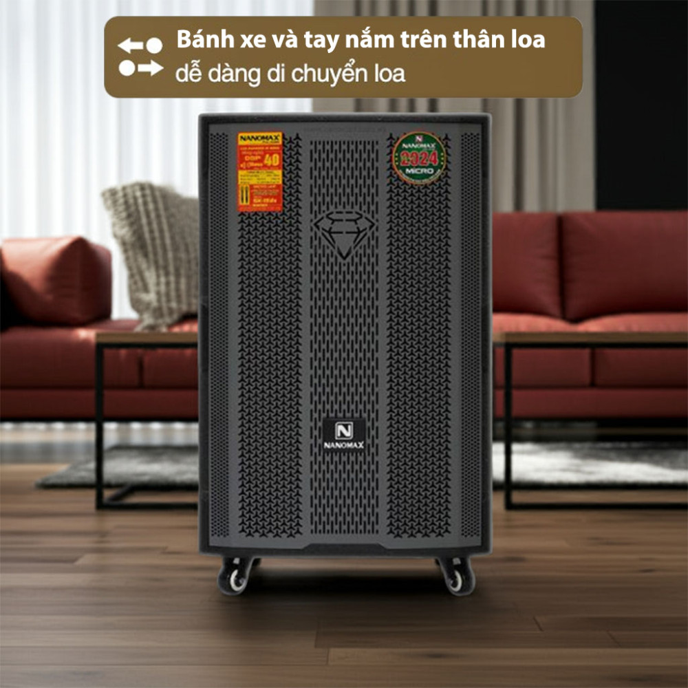 Loa kéo Nanomax SK-15D5 Bass 40cm 650W - Hàng chính hãng