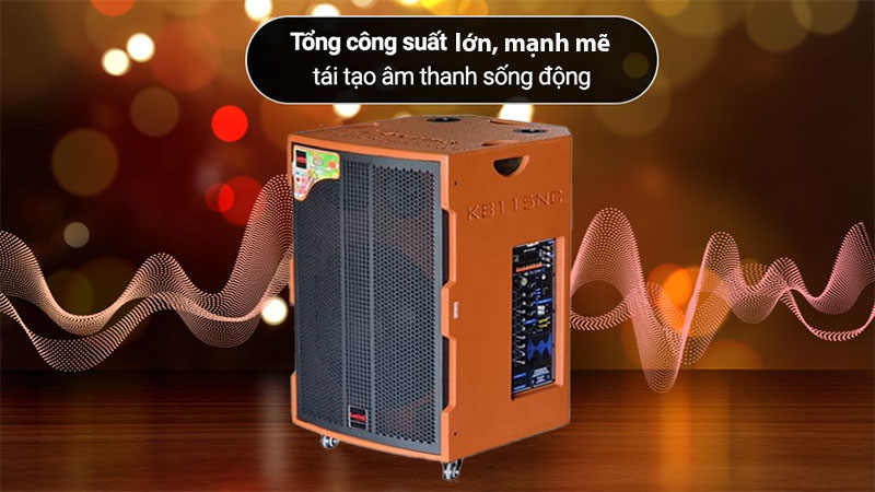 Thiết kế của Loa kéo bình công suất lớn Lovina KB115NC