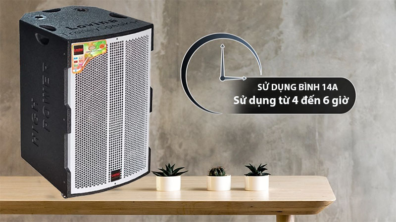 Thời gian sử dụng của Loa kéo bình công suất lớn Lovina KB115NC