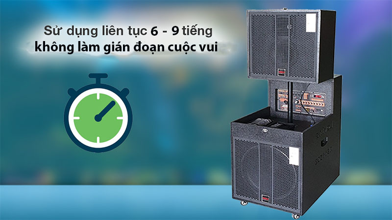 Thời gian sử dụng của Loa kéo bình công suất lớn Lovina KB11802