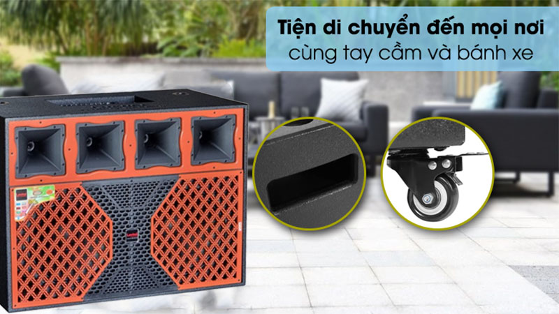 Loa kéo bình công suất lớn Lovina KB2016D - Hàng chính hãng