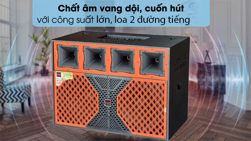 Loa kéo bình công suất lớn Lovina KB2016D - Hàng chính hãng