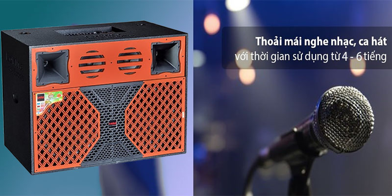 Loa kéo bình công suất lớn Lovina KB2016E - Hàng chính hãng