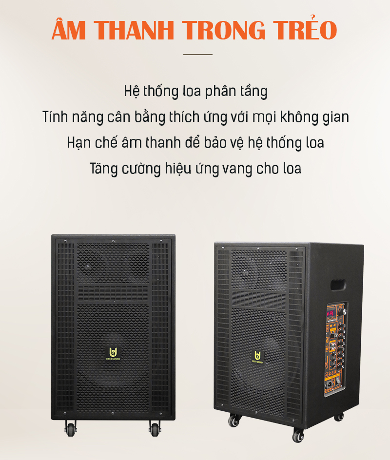 Loa kéo di động Best sound BD-8012 - Hàng chính hãng