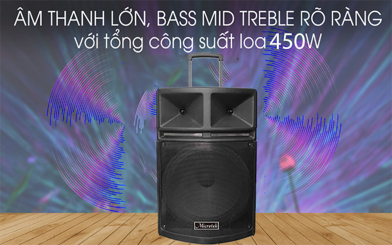 Loa kéo di động Microtek MTK-18 - Hàng chính hãng
