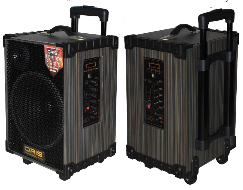 Mặt sau của loa kéo Oris T-08 di động