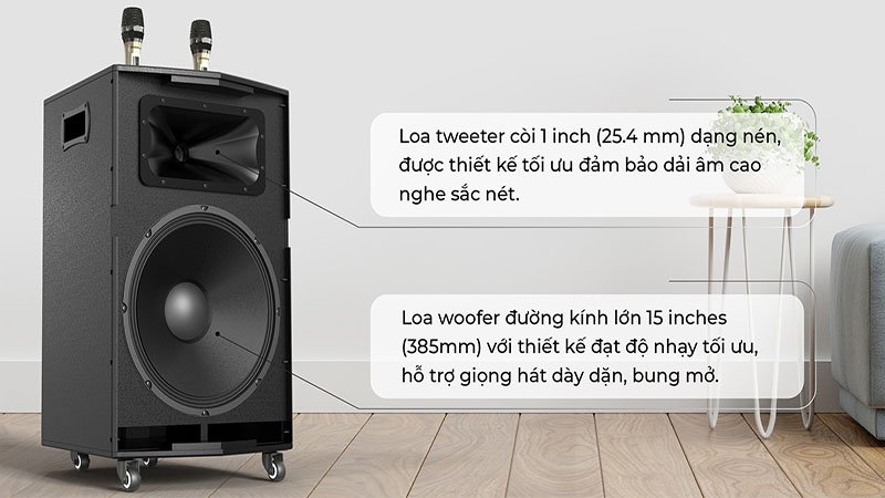 Loa kéo di dộng Paramax Dansing HK-396 - Hàng chính hãng