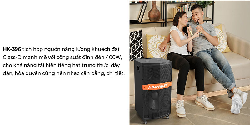 Loa kéo di dộng Paramax Dansing HK-396 - Hàng chính hãng