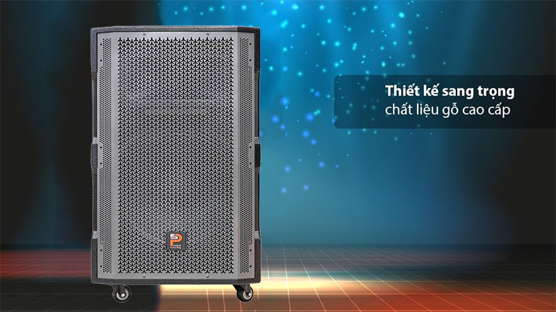 Thiết kế và chất liệu của Loa kéo di động Prosing W15 Super