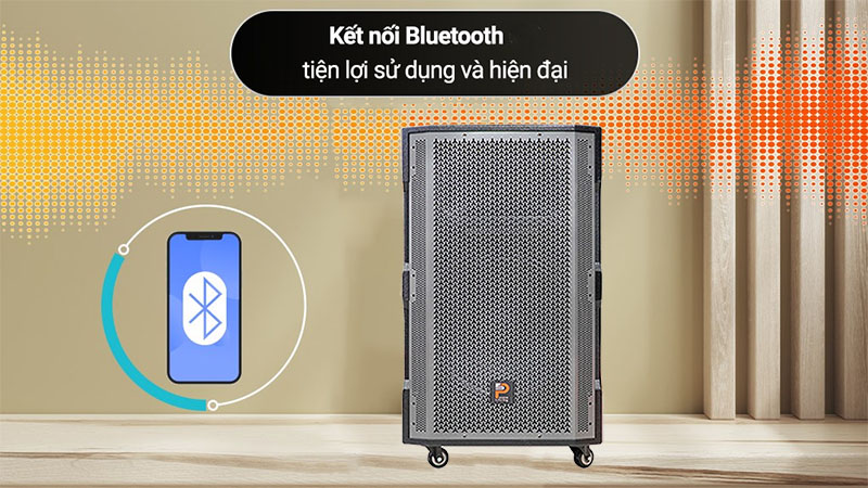 Chức năng Bluetooth của Loa kéo di động Prosing W15 Super