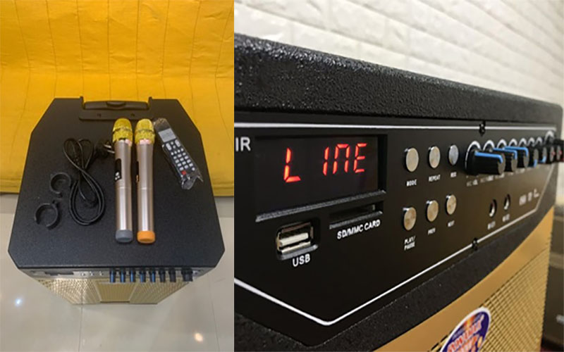 Điều khiển của Loa kéo di động Ronamax MU15