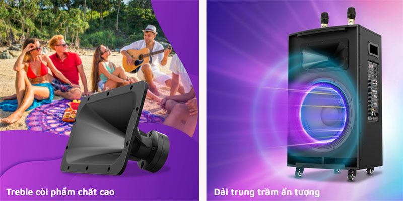 Loa kéo di động SAS CARA-66 - Hàng chính hãng