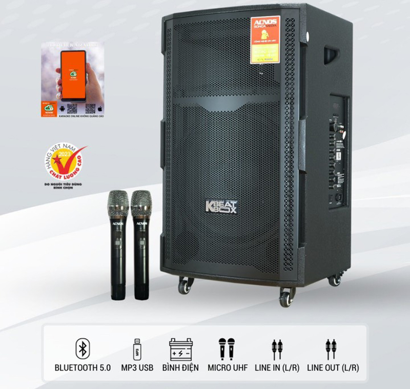 Loa kéo di động Acnos CBZ16GN - Hàng chính hãng
