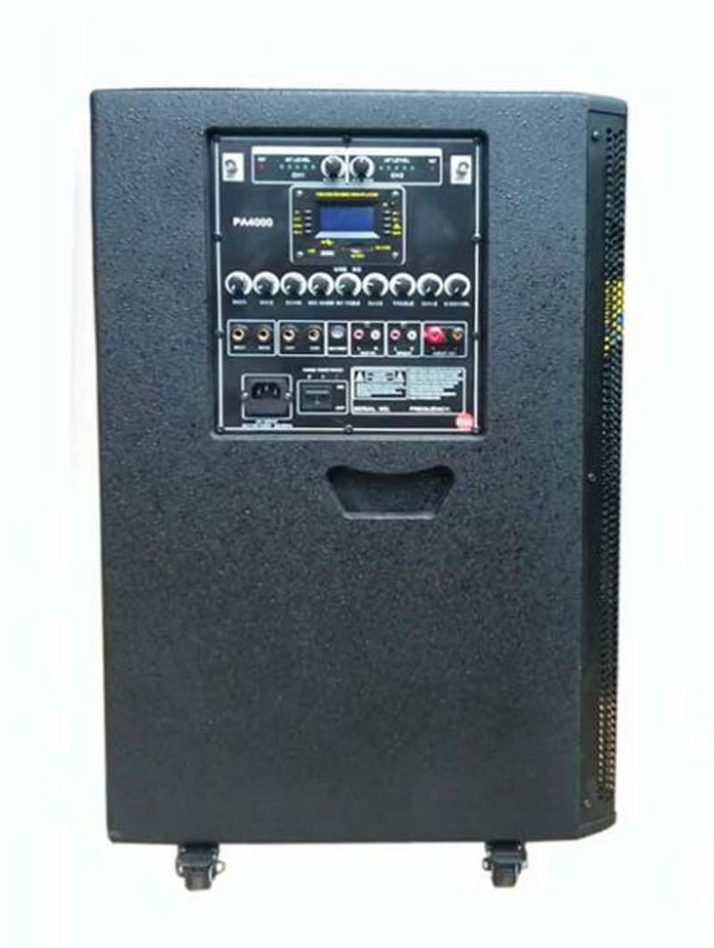 Bên hông là bảng điều khiển của loa