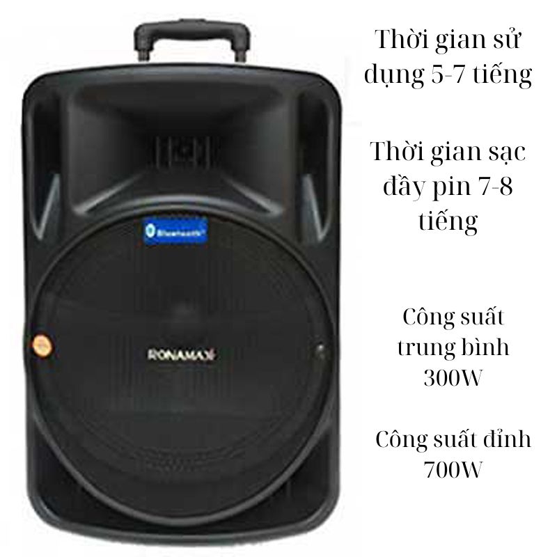 Loa kéo di động Ronamax F-12 - Hàng chính hãng