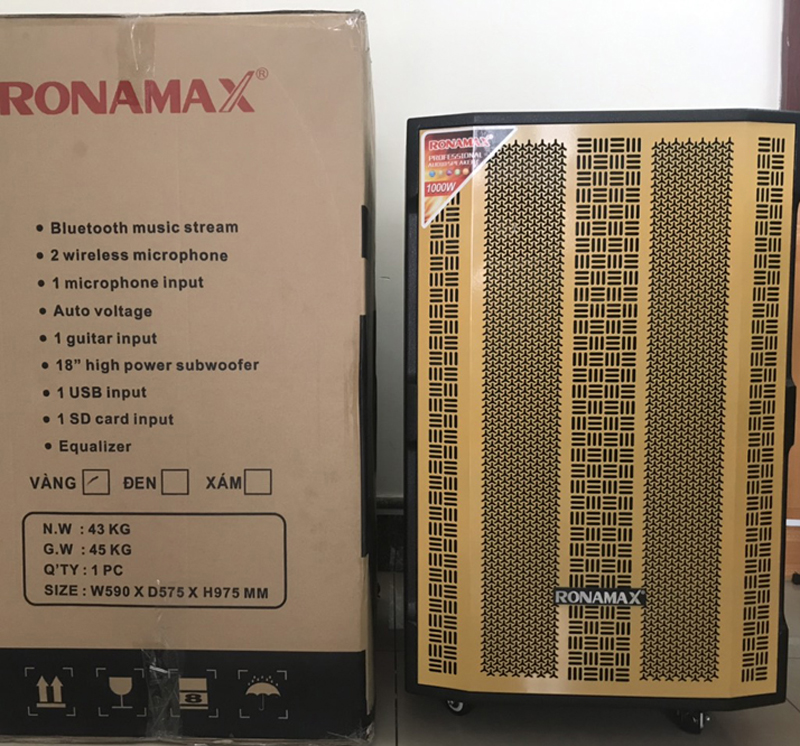 Ronamax kmn18 được làm từ chất liệu cao cấp, bền bỉ với thời gian