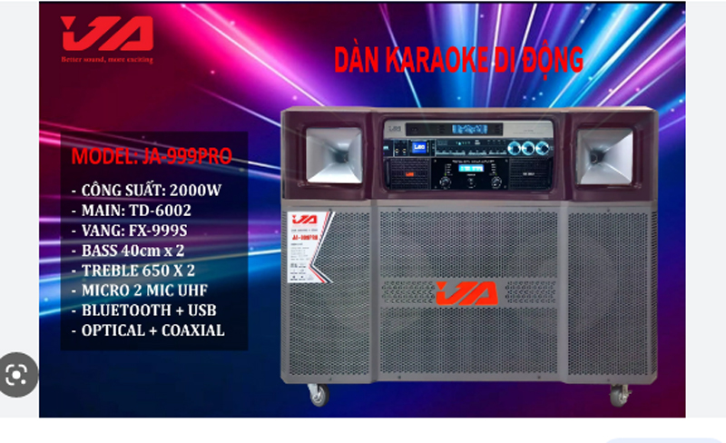 Loa kéo điện JA 999PRO - Hàng chính hãng