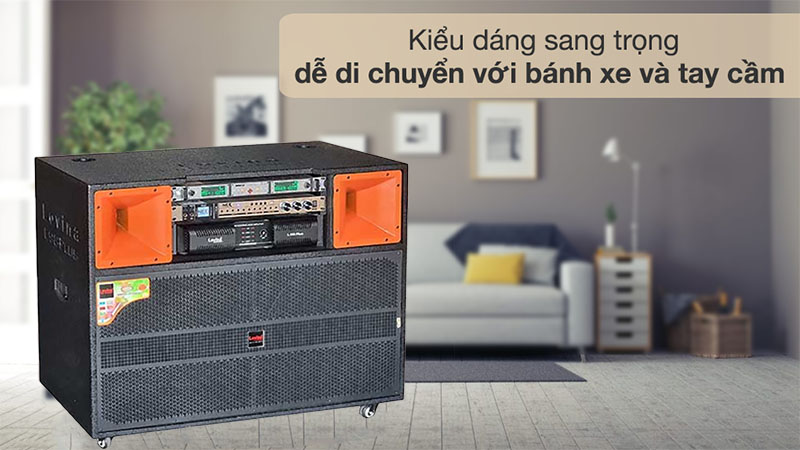 Thiết kế của Loa kéo điện công suất lớn Lovina KD98PLUS