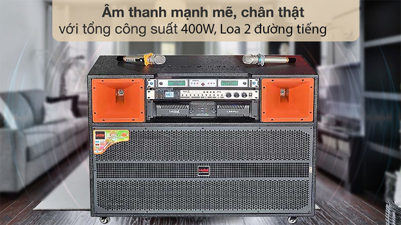 Công suất của Loa kéo điện công suất lớn Lovina KD98PLUS