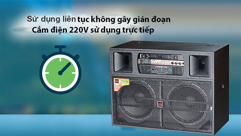 Loa kéo điện công suất lớn Lovina KDR2152 - Hàng chính hãng