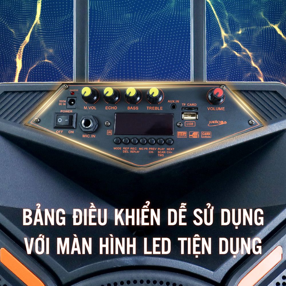 Loa kéo di động 3 tấc Ladomax V-S1231 - Hàng chính hãng