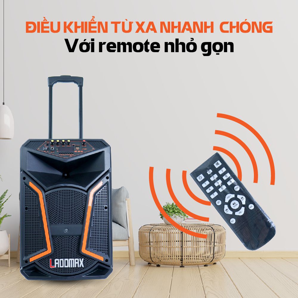 Loa kéo di động 3 tấc Ladomax V-S1231 - Hàng chính hãng