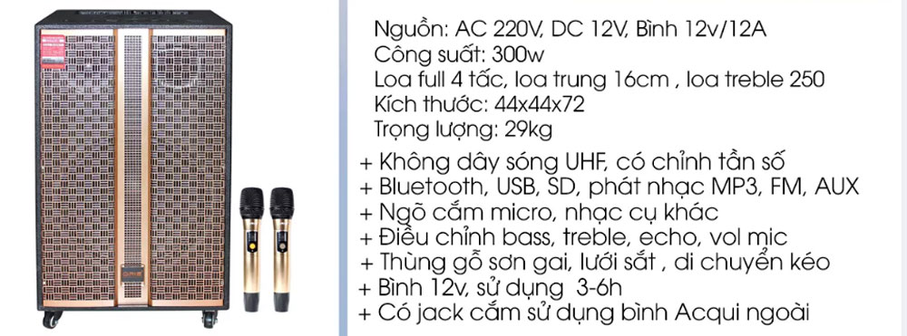 Loa kéo Oris TO-2022/T1 - Hàng chính hãng