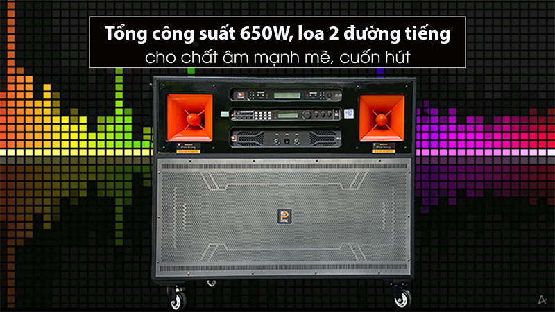 Loa kéo tủ điện Prosing W-J97 PRO - Hàng chính hãng