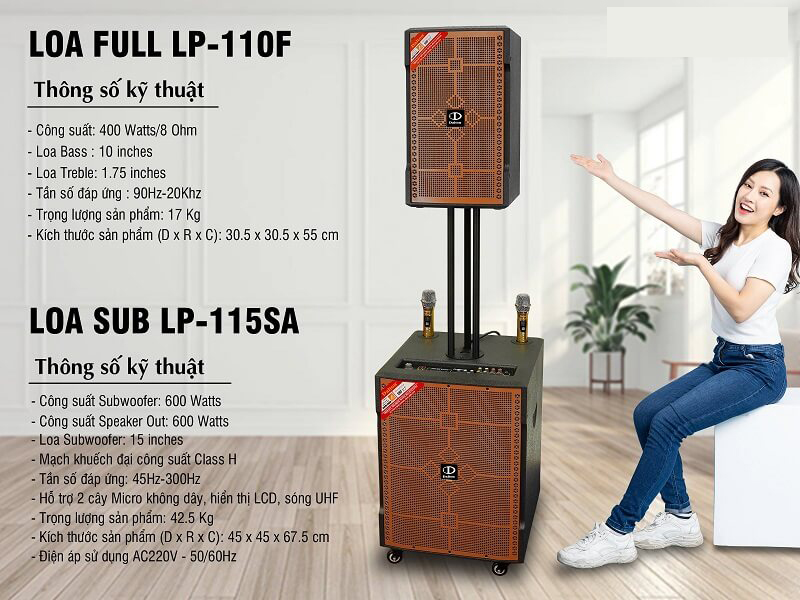 Loa nhạc sống Dalton LP-110F và LP-115SA - Hàng chính hãng