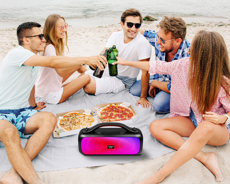 Loa xách tay SoundMax SB-208 - Hàng chính hãng