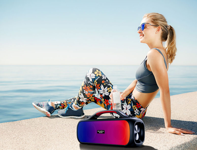 Loa xách tay SoundMax SB-208 - Hàng chính hãng