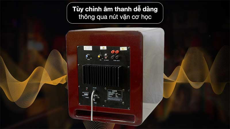 Bảng điều khiển của Loa sub CAVS SA815 Bass 40 Active