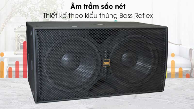 Loa sub CAVS SKD715 bass 40 kép Passive - Hàng chính hãng