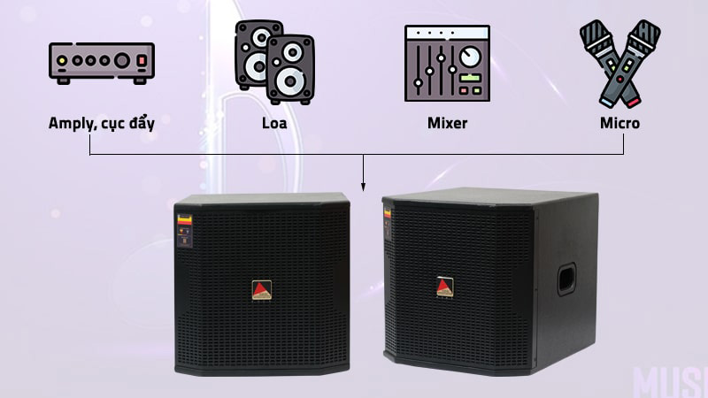 Loa sub Eudac Audio EU-12S - Hàng chính hãng
