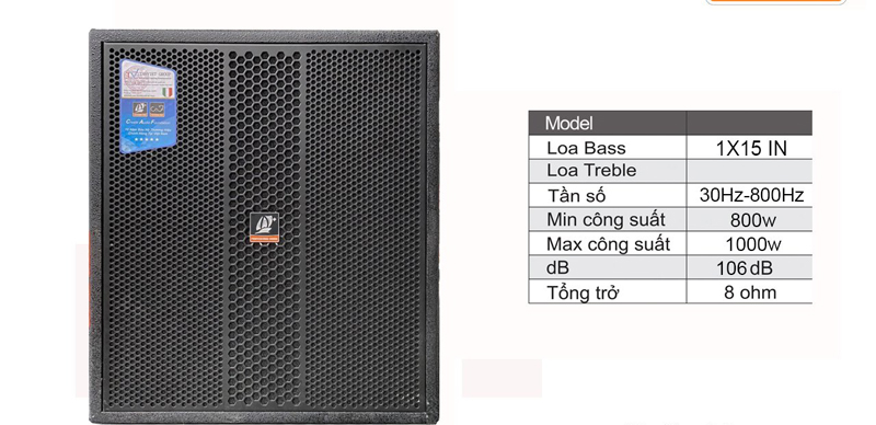 Loa Subwoofer CAF W15S LUX - Hàng chính hãng