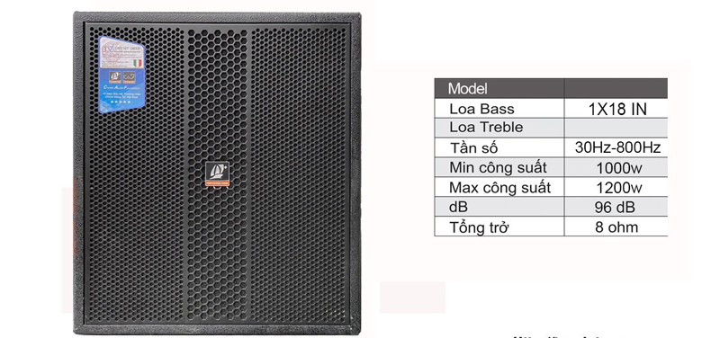 Loa sub hơi CAFF W18S LUX - Hàng chính hãng