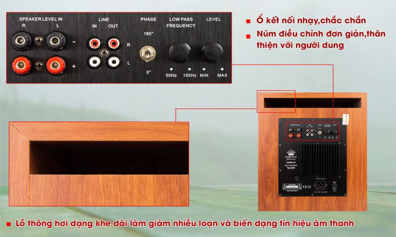Thiết kế của Loa sub VinaKTV Bosselec ASW-912